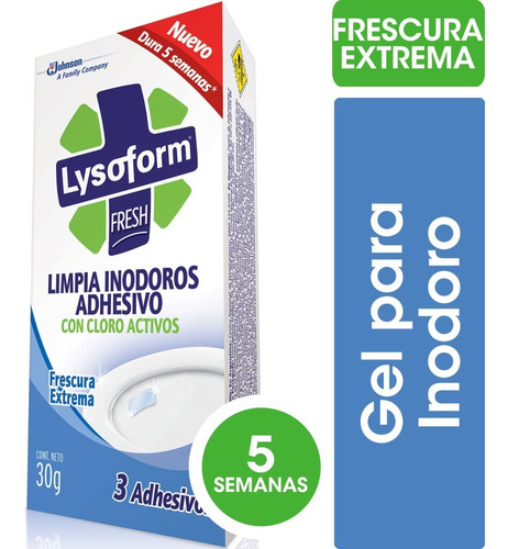 Lysoform Limpia Inodoros Adhesivo Frescura 3u Pack X 3