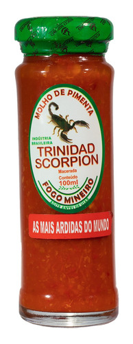 Mais Ardida Do Mundo Pimenta Trinidad Scorpion Macerada 