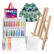 Comprar Set Arte Infantil 39 Piezas Caballete Pinceles Pinturas Accs