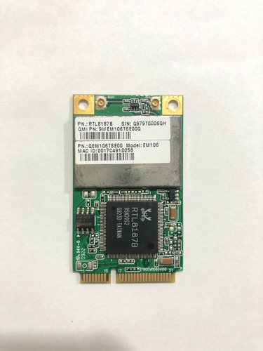 Placa Mini Pcie Wireless Dual Band Bluetooth 5.0 Seminovo