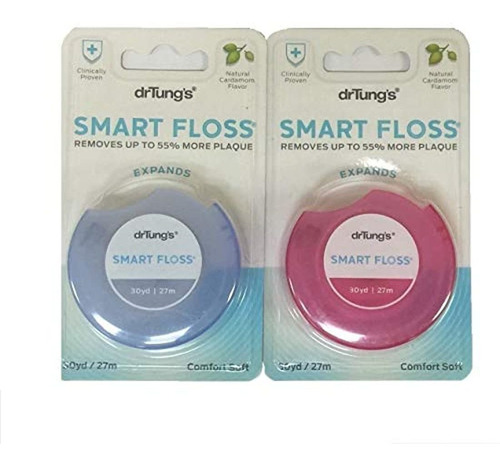 Hilo Dental Smart Floss  30 Yardas, Caja De 6, Paquete De 2