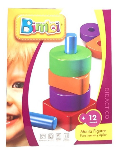 Monta Figuras 8 Piezas Para Insertar  Didactico Bimbi