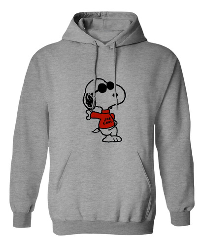 Sudadera Con Gorro Snoopy Con Lentes Sueter Rojo Cool