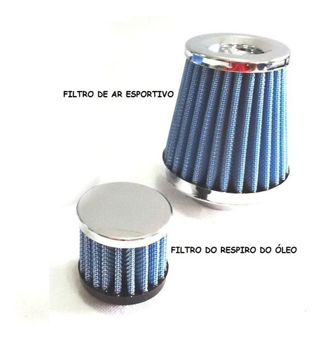 Kit Filtro De Ar + Filtrinho Carburação Simples Fusca Kombi