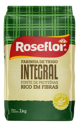 Farinha de Trigo Integral Roseflor Pacote 1kg