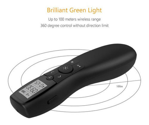 Imagen 5 de 9 de Presentador Puntero Laser Verde Usb-c Vibra Powerpoint Mac