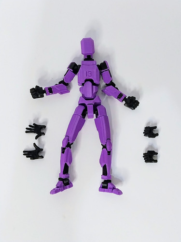 Muñeco Dummy Violeta Con Accesorios 21 Centímetros