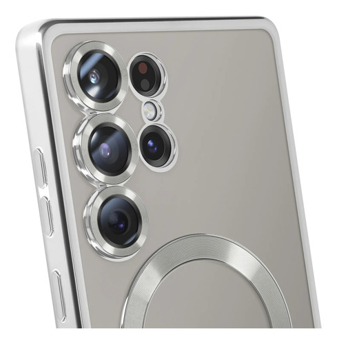 Funda Para Samsung S23ultra S23 Ultra Protector Lente Plateado S23 Ultra