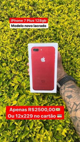 Imagem 1 de 1 de iPhone 7 Plus 128 Gb Red /original/lacrado 1 Ano De Gar.