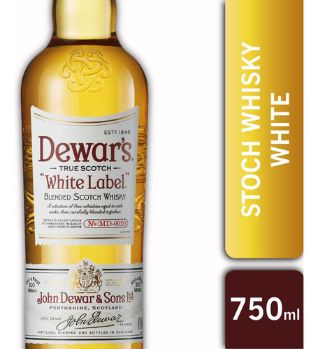 Whisky Dewar's White Label 750cc 1 Unidad