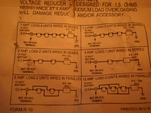 Reductor De Voltage Para Bateria De 12v A 6v Nuevo (Usado)