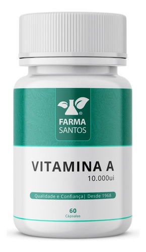 Vitamina A 10.000ui 60 Cápsulas Pronta Sabor Sem Sabor