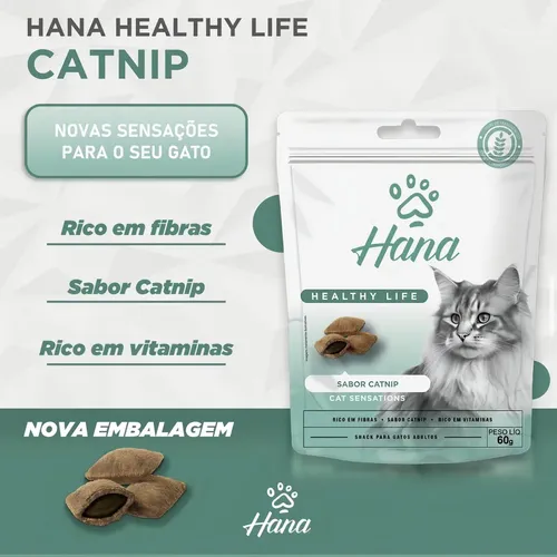 Petiscos Hana Nuggets P/ Gatos Adultos Catnip 60g | MercadoLivre
