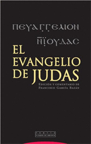 Libro El Evangelio De Judas