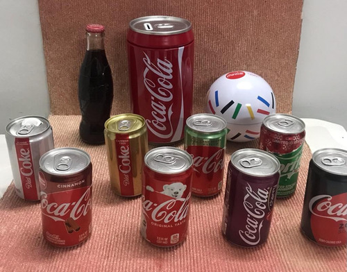 Coca Cola Coleccion Alcancia Botella Latas Edicion Limitada