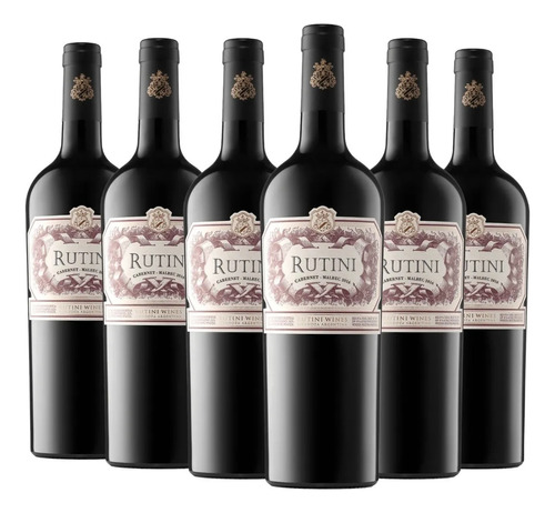 Vino Rutini Cabernet Malbec 750ml. Caja X6 Botellas