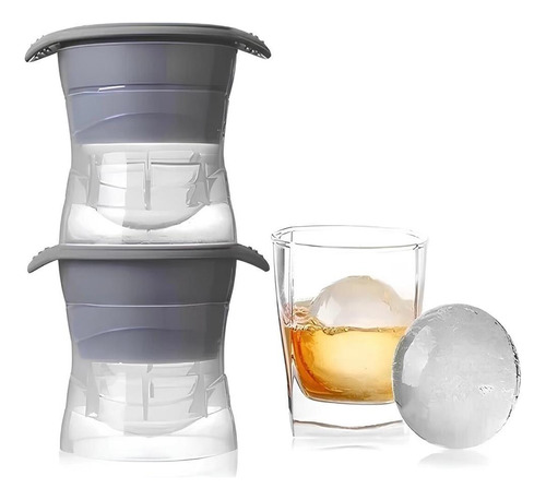 4 Forma De Gelo Esfera Silicone Grande Redonda Bar Whisky