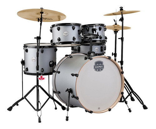 Bateria Mapex Storm Bumbo 22 Cinza 5 Pçs + Nf