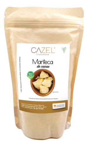 Manteca De Cacao Cuadretas Premium Oaxaca 200g