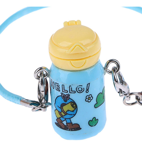 Botella De Agua En Miniatura Para Casa De Muñecas, Azul