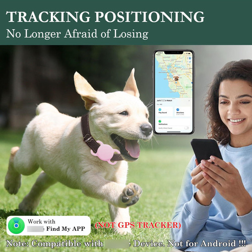 Rastreador Inteligente De Perros Marca Find My Modelo Imperm Rosado