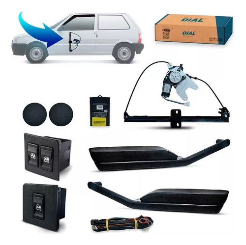 Kit Alza Cristales Eléctricos  Uno 2004 A 2012  2 Puertas