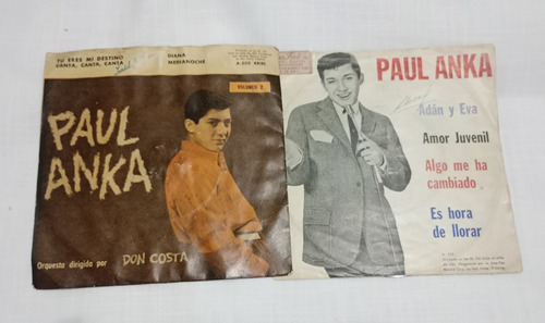 Paul Anka Lote X 2 Juntos (simples) Ep Disco