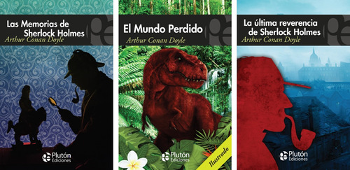 Pack 3 Libros Arthur Conan-mundo Perdido-sherlock H.