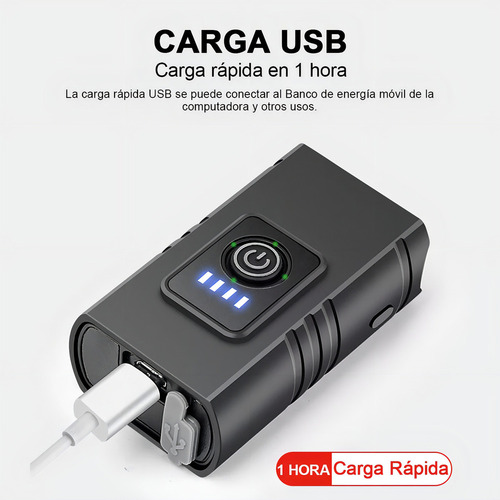 De Luz Bicicleta Usb Recargable Delantera Y Trasera Ipx6