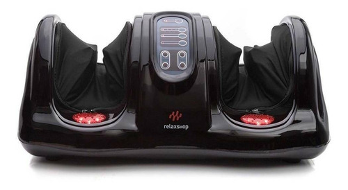 Massageador elétrico portátil pelo pés Relaxshop Foot Massager preto 110V/220V