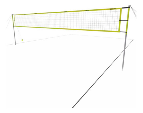 Red Volley Ball De Playa Dimensiones Oficiales 8 Metros