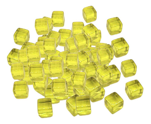 100pcs 10mm Rico Y Dados Juegos De Para Juguetes De Amarillo