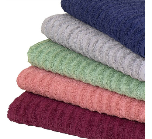 Kit Com 5 Toalhas De Rosto Fio Penteado Extra Macia - Soft