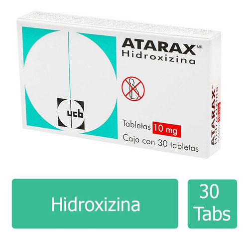 Atarax 10 Mg Caja Con 30 Tabletas