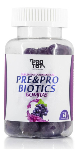 Prebioticos Y Probioticos 60 Gomitas Pre&probiotics Protgt Sabor Uva