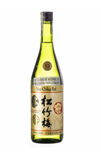 Sake De Alta Calidad Sho Chiku Bai 750ml