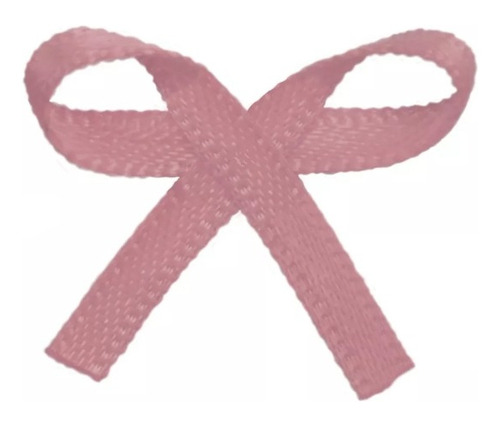 1000 Unidades - Laços/lacinhos Nº 0 De Cetim Alta Qualidade Cor Rosa Bebê