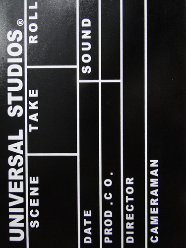 Claquete Show Cinema Universal Warner Paramount Hbo 30x27cm