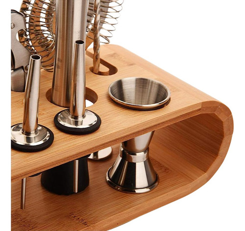 Kit Coqueteleira Inox Para Caipirinha E Drink + Suporte