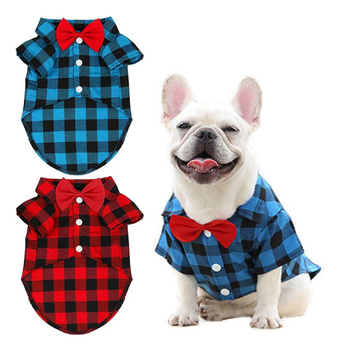 Ropa Para Perros O Gatos | Camisa A Cuadros Para Mascotas