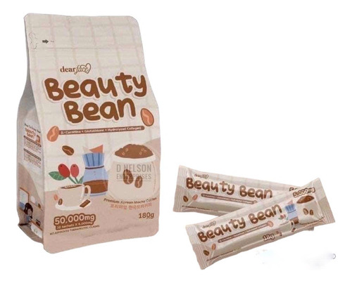 Dear Face Beauty Bean Café Moca Coreano Premium, 10 Sobres X