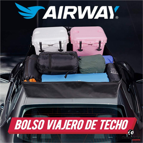 Imagen 6 de 10 de Bolso Porta Equipaje Auto Valija Tela Doble Impermeable 206l