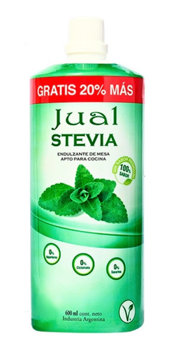 Stevia Natural Liquida Jual - 600 Ml