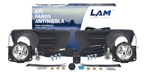 Kit De Faros Auxiliares Fiat Siena 04/11 Ambos Lados Rejilla