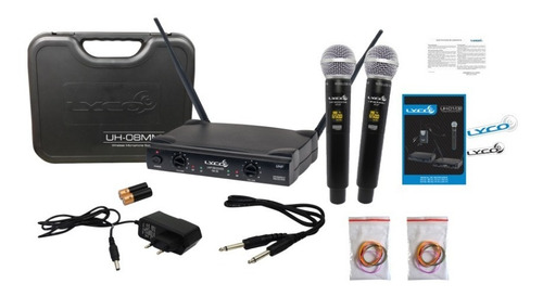 Imagem 1 de 3 de Microfone Sem Fio Duplo Digital Lyco Uh08mm Promoção