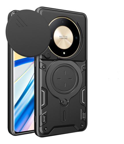 Funda Uso Rudo Anillo Cámara Case Honor Magic6 Lite  /  X9b