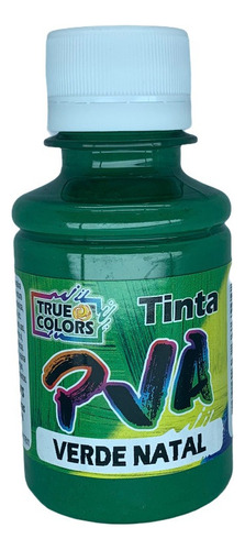 Tinta Pva True Colors 100ml Cor Verde Natal Cor Verde Natal 7104