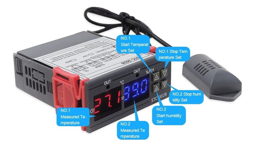 Termostato Digital 110v Incubadora, Humedad Y Temperatura (Usado)