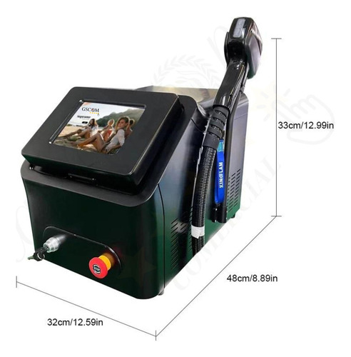 Gscom | Tridiodo Máquina Depilación Profesional Laser Indolora Con Punto De Congelación 755 808 1064 Soprano Titanium