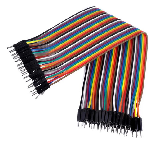 Cables Jumpers Macho  Macho 20 Cm X 40 Unidades